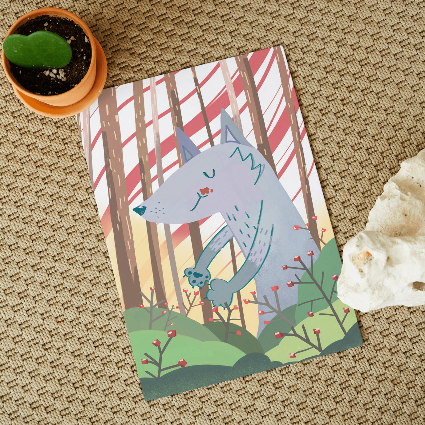 Illustrated Post Card